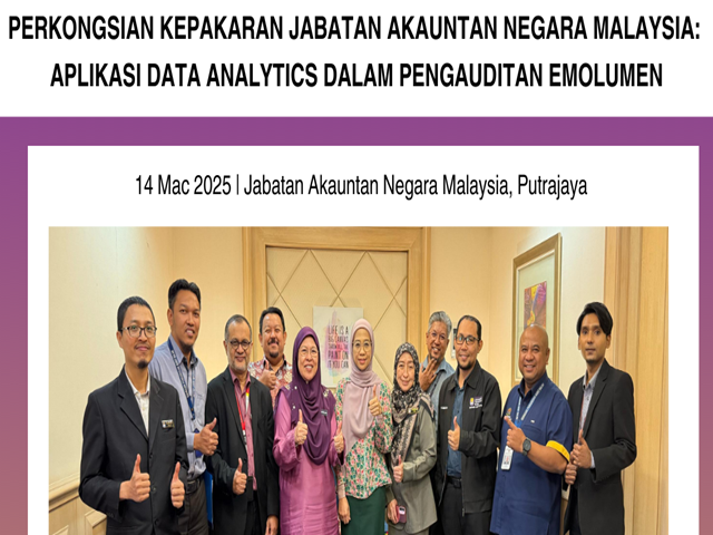 14/3/2025 - PERKONGSIAN KEPAKARAN JABATAN AKAUNTAN NEGARA MALAYSIA